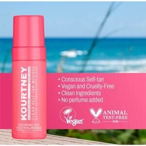 KOURTNEY KELLAR SELF TANNING MOUSSE BRAND NEW WITH TANNING MITT Shade Medium